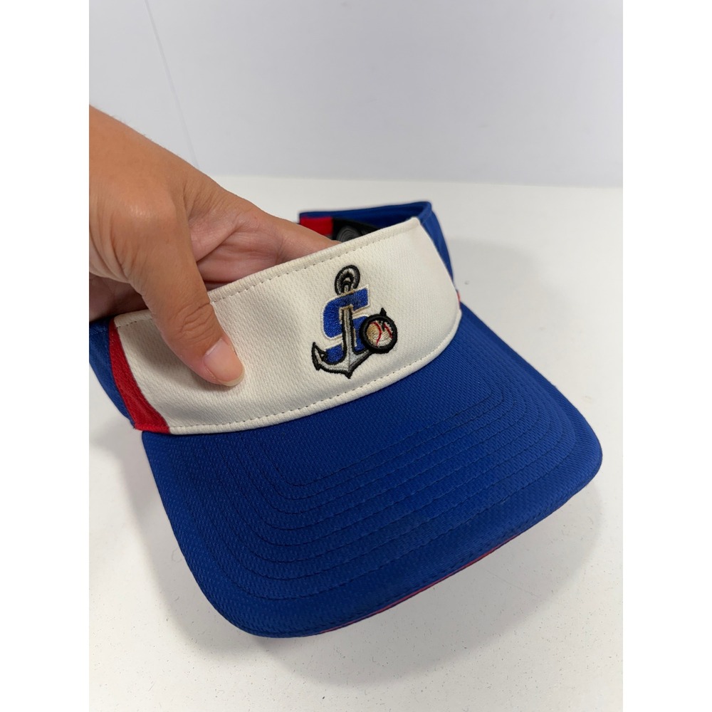 OC Sports Stockton Ports MiLB Baseball Visor Blue Red White Adjustable OSFM - Picture 5 of 7